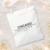 Koordinaten Chicago Geschenktütchen (Ausgeschnitten)