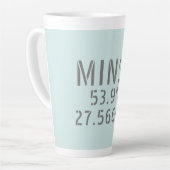 Koordinaten der Minsk Latitude Longitude Milchtasse (Linke Ecke)