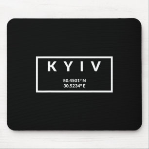 Koordinaten der ukrainischen Hauptstadt - Kiew 1 Mousepad