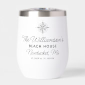 Koordinaten des Nautical Beach House, Familienname (Vorderseite)