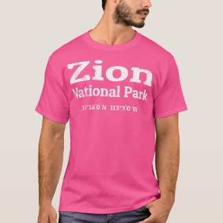 Koordinaten des Zion-Nationalparks 1 T-Shirt