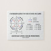 Koordinaten für den Erfolg der Physik am Lebenssta Puzzle (Horizontal)