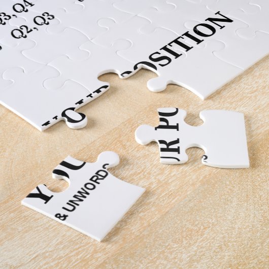 Koordinaten für den Erfolg der Physik am Lebenssta Puzzle (Seite)