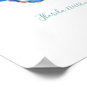 Koordinaten für die Blaue Octopus-Karte Poster (Ecke)