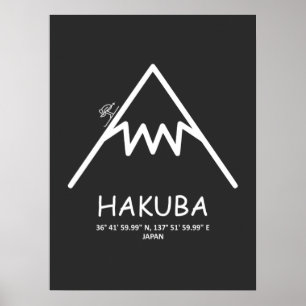 Koordinaten Hakuba Japan Poster