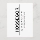 Koordinaten Hossegor Postkarte (Vorderseite)