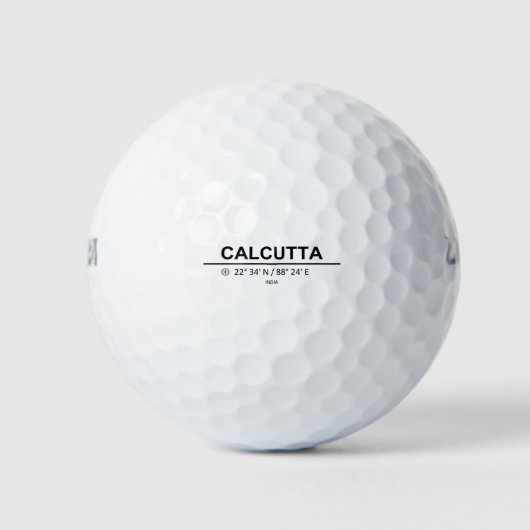 Koordinaten Kalkutta Golfball (Vorderseite)