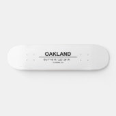 Koordinaten Oakland Skateboard (Horizontal)
