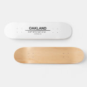 Koordinaten Oakland Skateboard (Horizontal)