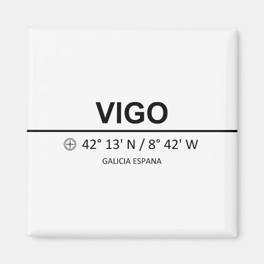 Koordinaten Vigo Magnet (Vorne)
