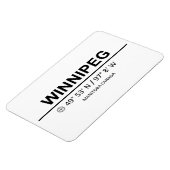 Koordinaten Winnipeg Magnet (Linke Seite)