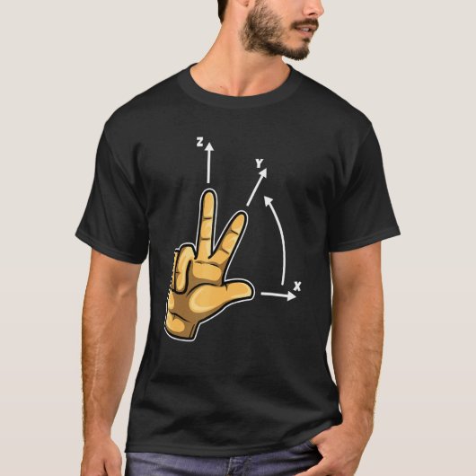 Koordinatensystem CNC-Programmierer Schneidmaschin T-Shirt (Vorderseite)