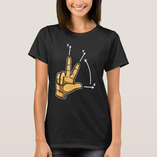 Koordinatensystem CNC-Programmierer Schneidmaschin T-Shirt (Vorderseite)