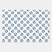 Koordination der aquamarinen Volleyballmuster in S Geschenkpapier Set (Vorderseite 3)