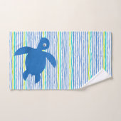 Koordination der Aquarellmeerschildkröte Shibori S Badhandtuch Set (Handtuch)