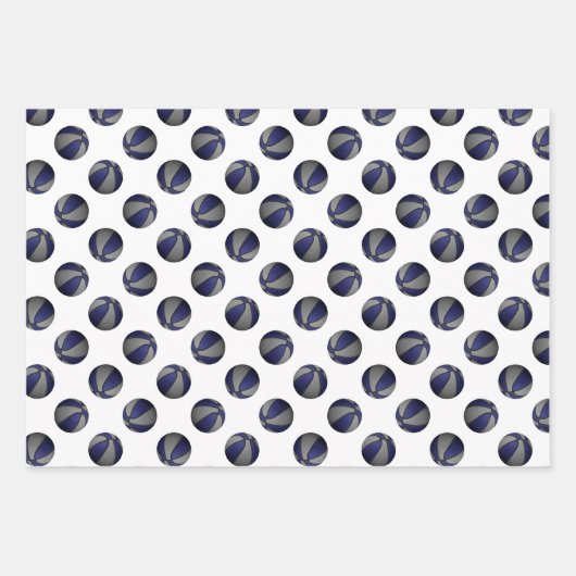 Koordination der Basketballmuster in Set Geschenkpapier Set (Vorderseite 3)