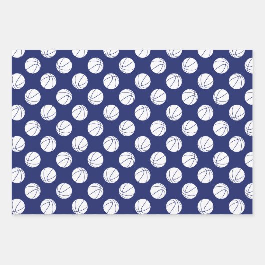 Koordination der Basketballmuster in Set Geschenkpapier Set (Vorderseite 2)
