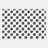 Koordination der schwarz-grauen Basketballmuster i Geschenkpapier Set (Vorderseite 3)