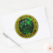 Koordination von Chaos von oben Runder Aufkleber (Umschlag)