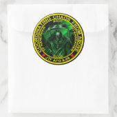 Koordination von Chaos von oben Runder Aufkleber (Tasche)
