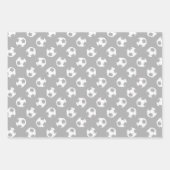 Koordination von Set-Maroon-Graubällen Geschenkpapier Set (Vorderseite 2)