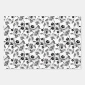 Koordination von Set-Schwarzgraukugeln Geschenkpapier Set (Vorderseite)