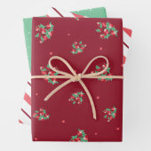 Koordination von Weihnachtswrapping-Set Geschenkpapier Set (Beispiel)