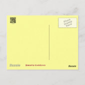 Koordinationselemente der roten Taglilie Postkarte (Rückseite)