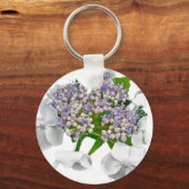 Koordinationselemente für Blue Lace Hydrangea Schlüsselanhänger (Vorderseite)