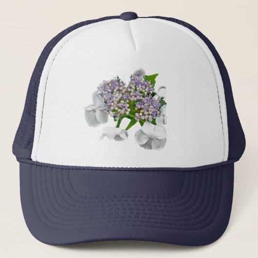 Koordinationselemente für Blue Lace Hydrangea Truckerkappe (Vorderseite)
