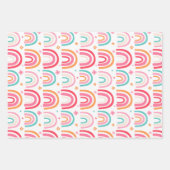 Koordinationsmuster für den Regenbogen und die Fee Geschenkpapier Set (Vorderseite 2)