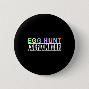 Koordinator der Eierjagd- Party-Jagd Vater Mama un Button