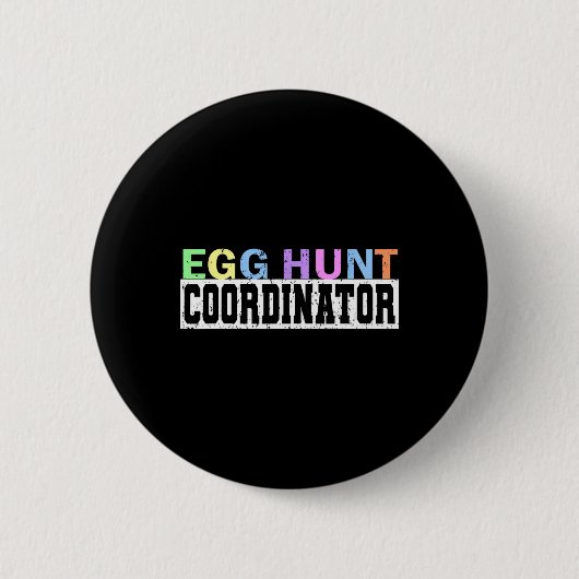 Koordinator der Eierjagd- Party-Jagd Vater Mama un Button (Vorderseite)