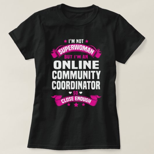 Koordinator der Online-Gemeinschaft T-Shirt (Design vorne)