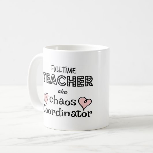 KOORDINATOR DES LEHRER CHAOS KAFFEETASSE (Vorderseite Links)