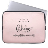 Koordinator des rosa Blush-Chaos Laptopschutzhülle (Vorderseite)