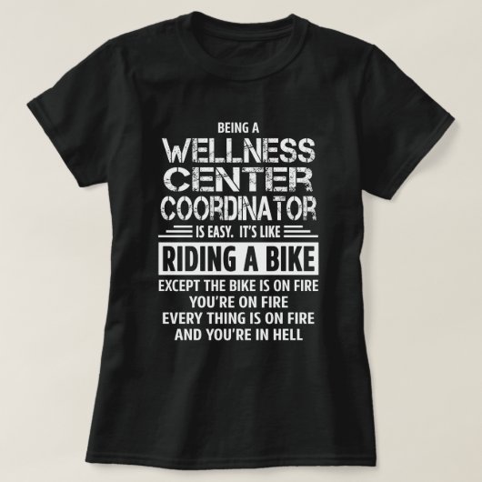 Koordinator des Wellnesszentrums T-Shirt (Design vorne)