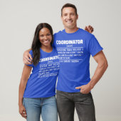 Koordinator Noun Personalisiert Present Idee Funny T-Shirt (Unisex)