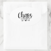 Koordinator Ovaler Aufkleber (Tasche)