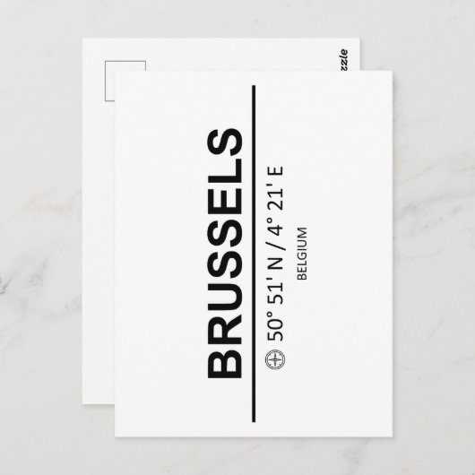 Koordinatoren in Brüssel Postkarte (Vorne/Hinten)