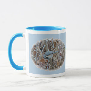 Koordinierelemente von Tufted Titmouse Songbird Tasse