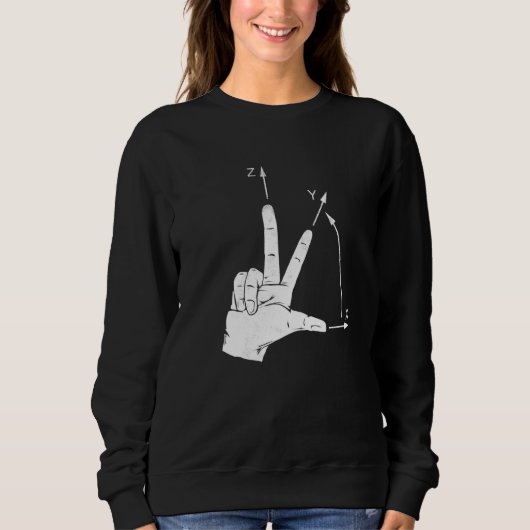Koordinieren der CNC-Programmiermaschine O Sweatshirt (Vorderseite)