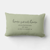 Koordiniert den Zuhause-Sweet-Zuhause-Housewarming Lendenkissen (Rückseite)