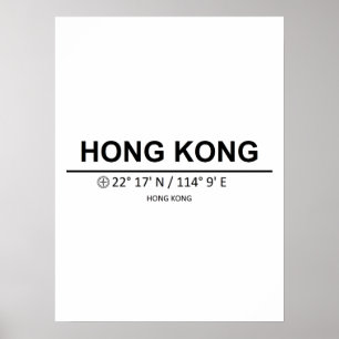 Koordiniert Hongkong Poster