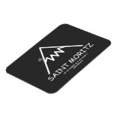 Koordiniert Saint Moritz Schweiz Magnet (Linke Seite)