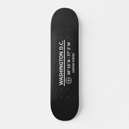 Koordiniert Washington D.C. Skateboard (Vorne)
