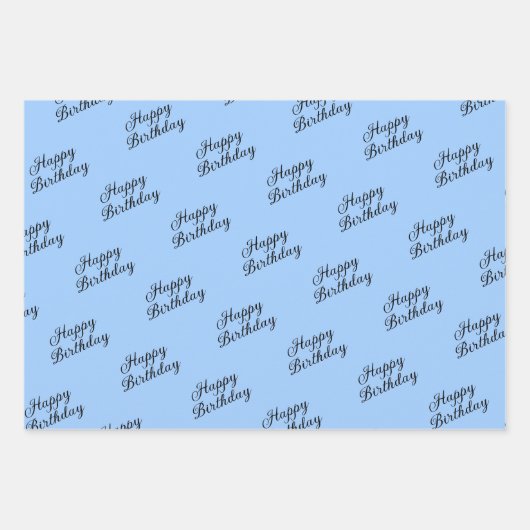 Koordinierte Blaudelphinium-Blume Geschenkpapier Set (Vorderseite 2)