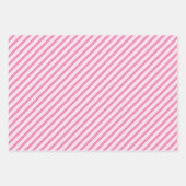 Koordinierte Geometrie in Rosa und Weiß und "mit L Geschenkpapier Set (Vorderseite 3)