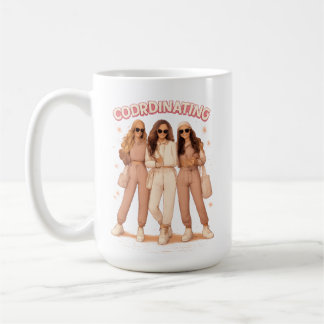 Koordinierte Outfit-Ästhetik Besties Vibes Kaffeetasse