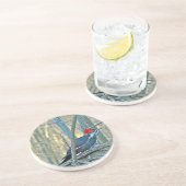 Koordinierte Speckelemente Sandstein Untersetzer (Seite)